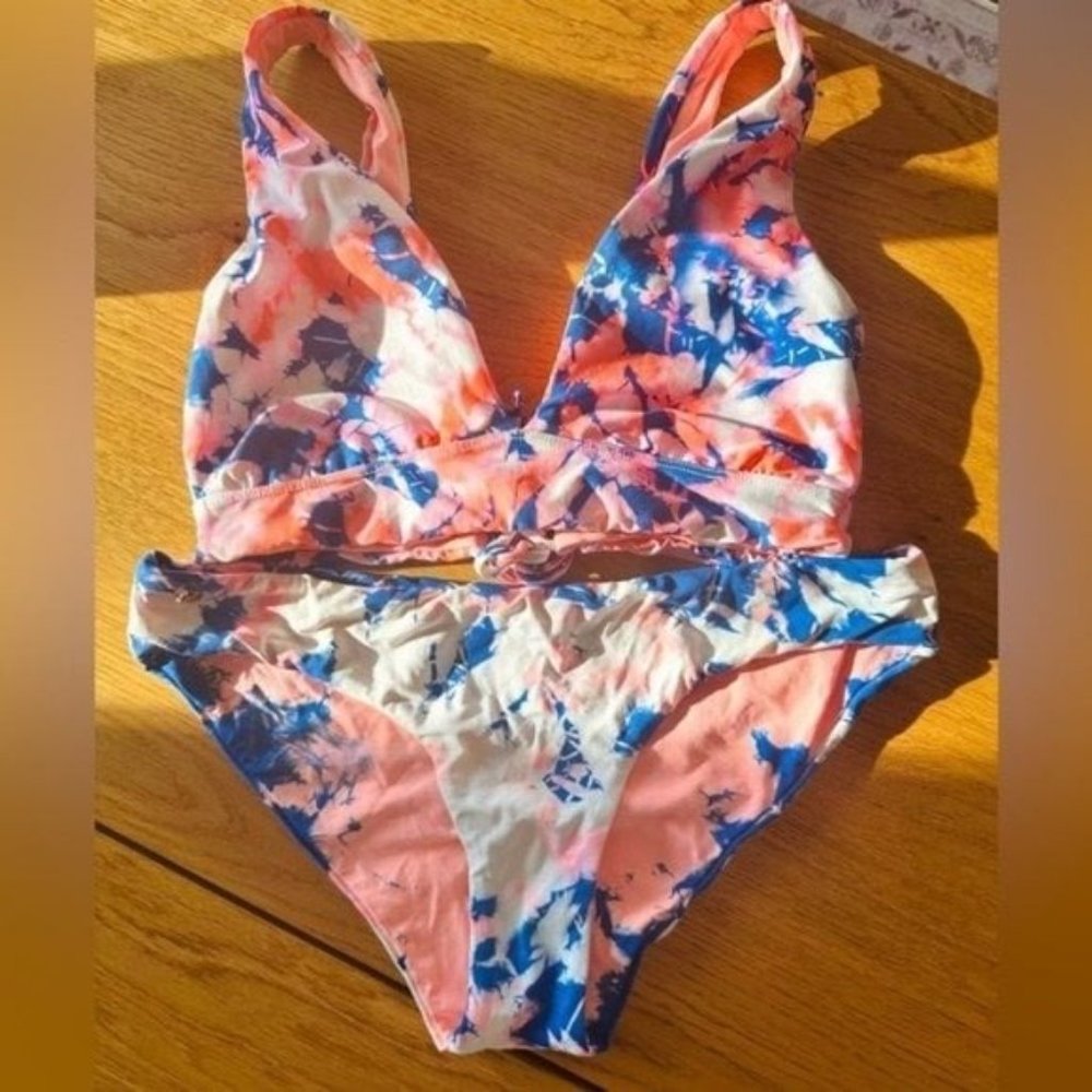 Maaji Pink and Blue Bikini